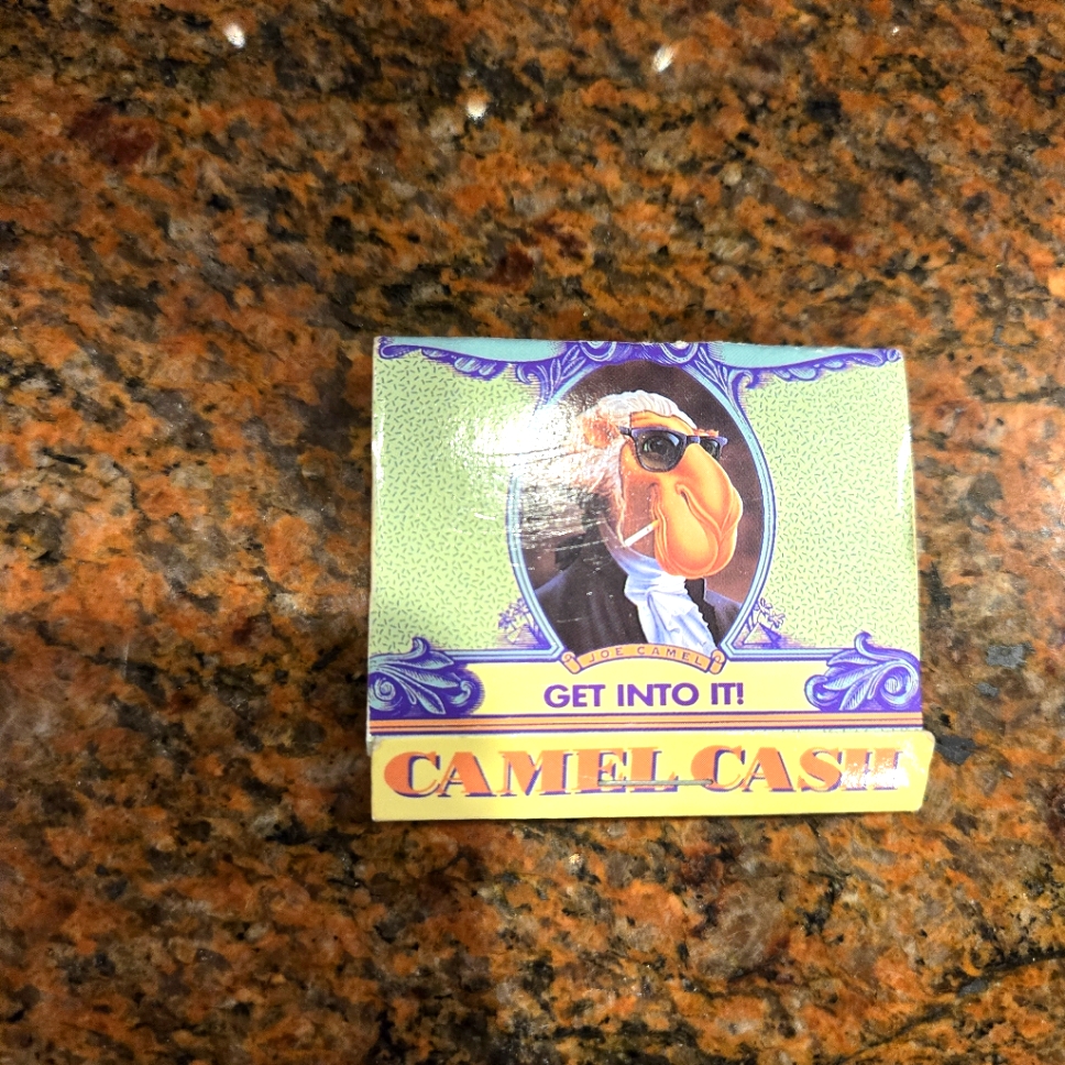Rare Vintage Collectible Camel Joe Matchbook Calculator